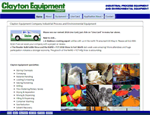 Tablet Screenshot of claytonequip.com